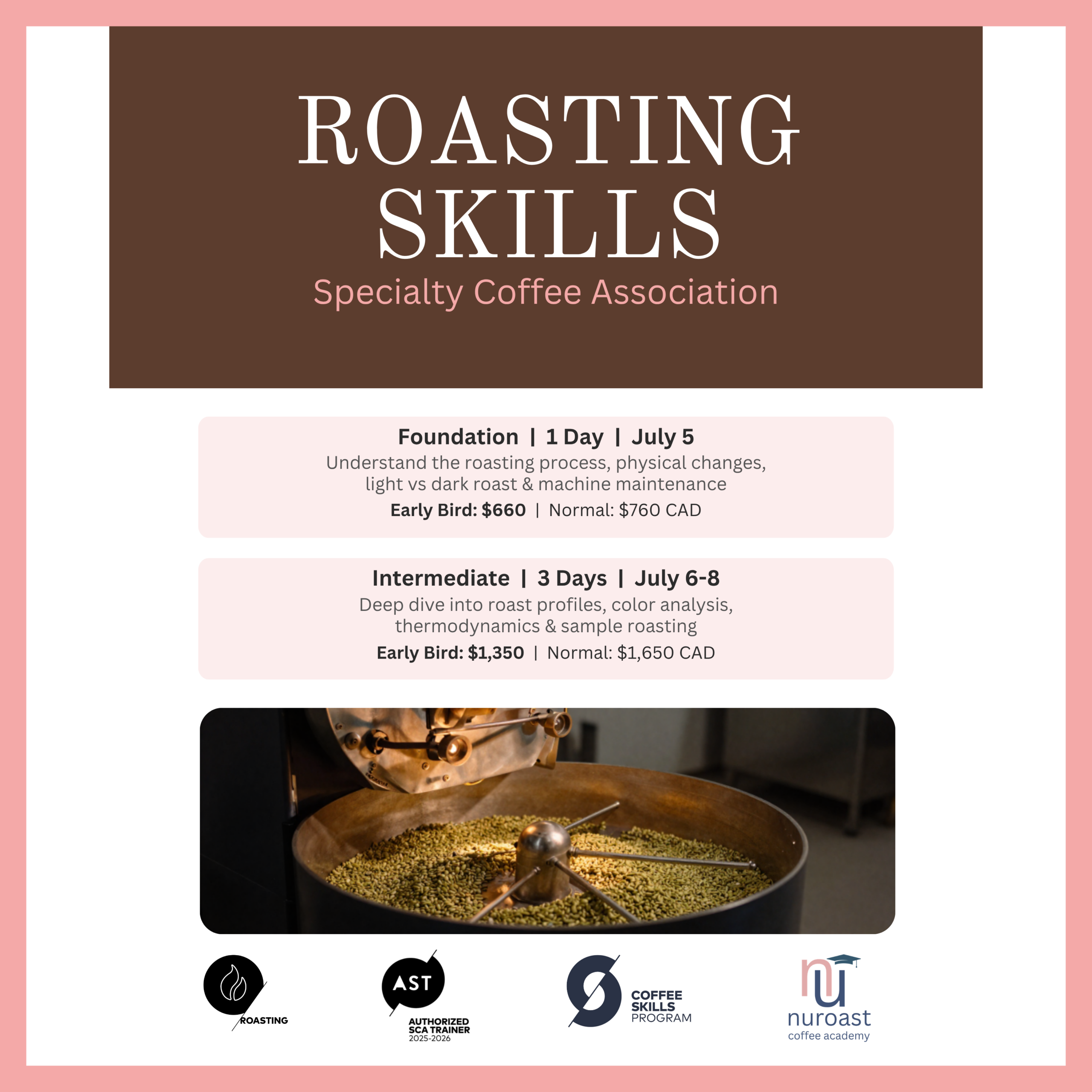 SCA Roasting Skills Foundation